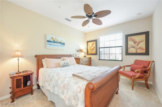 9067 Capistrano St N Unit 4502, Naples, FL 34113 - bedroom featuring light carpet and ceiling fan