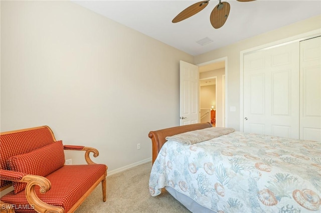 9067 Capistrano St N Unit 4502, Naples, FL 34113 - carpeted bedroom featuring ceiling fan and a closet