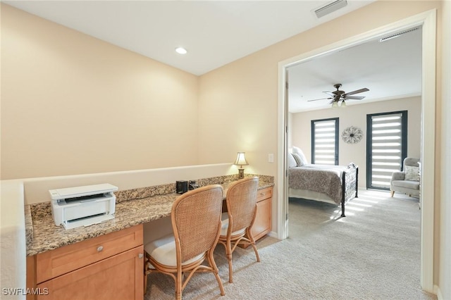 9067 Capistrano St N Unit 4502, Naples, FL 34113 - carpeted office space with ceiling fan