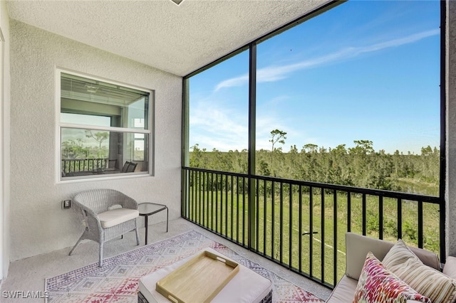 view of sunroom / solarium