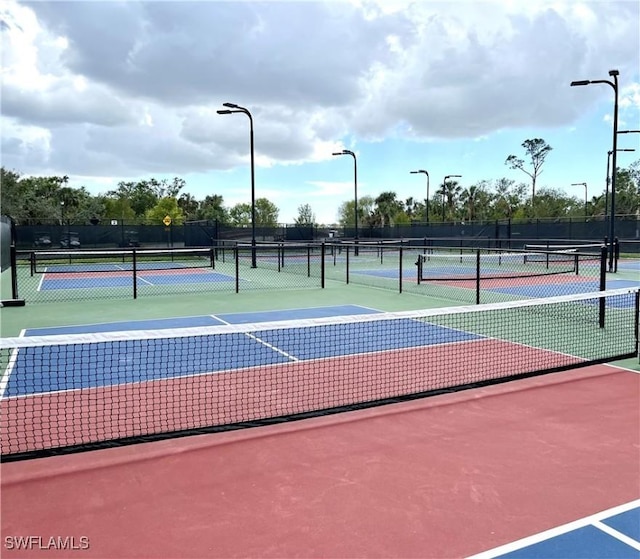 view of sport court