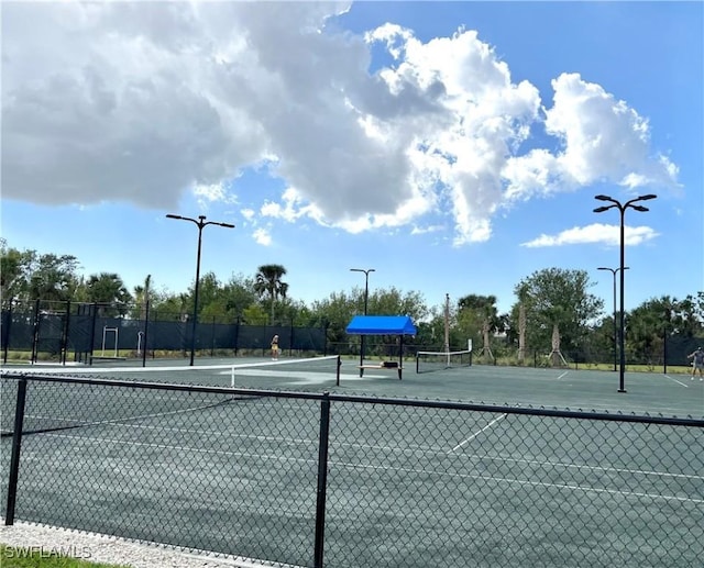 view of tennis court