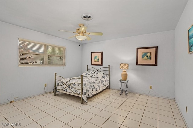 bedroom with ceiling fan