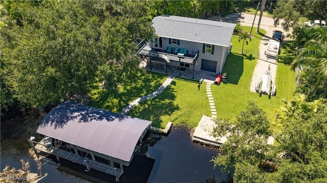 27311 S Riverside Dr, Bonita Springs, FL 34135 - aerial view of property and surrounding area featuring a nearby body of water