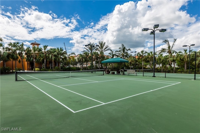 view of tennis court