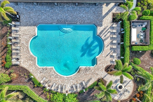 view of pool