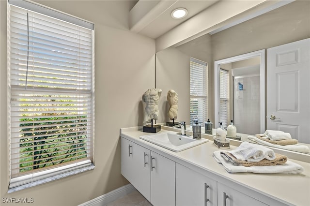 bathroom with vanity