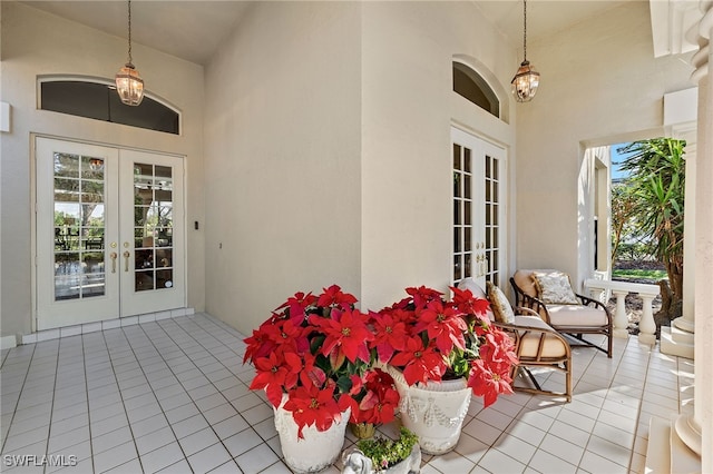 view of patio with french doors