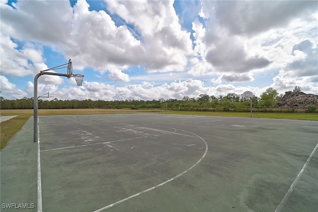 view of basketball court