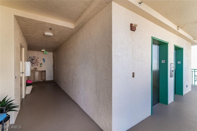 hallway with elevator