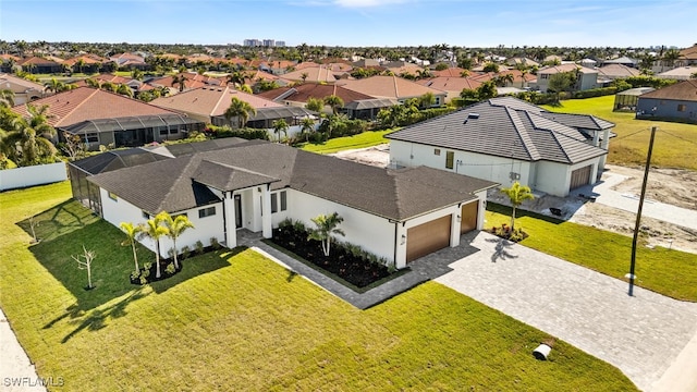 drone / aerial view featuring a residential view