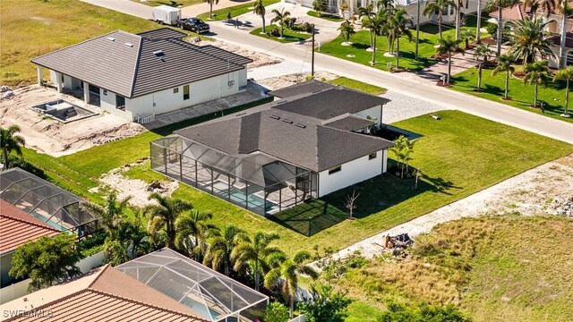 aerial view featuring a residential view