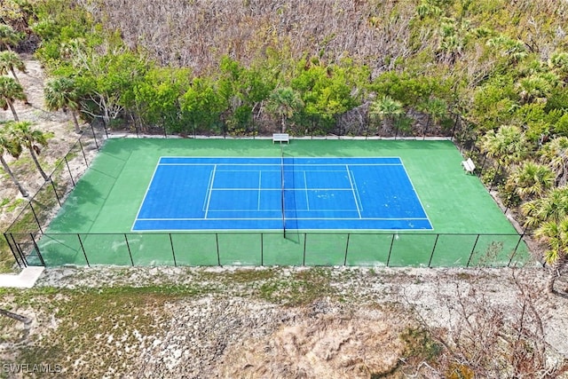 view of tennis court