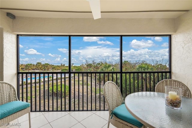 view of sunroom / solarium