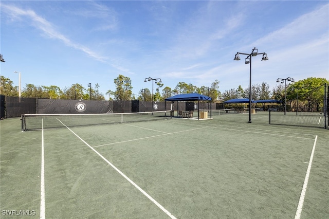 view of tennis court