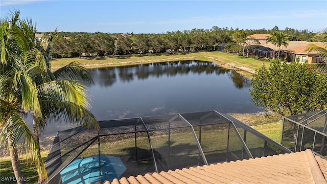 view of water feature