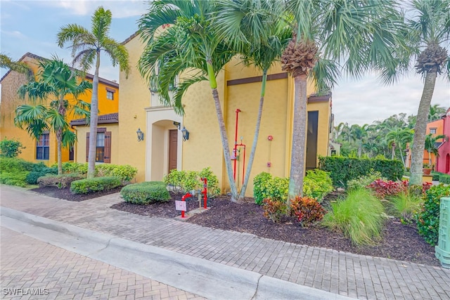 view of mediterranean / spanish house