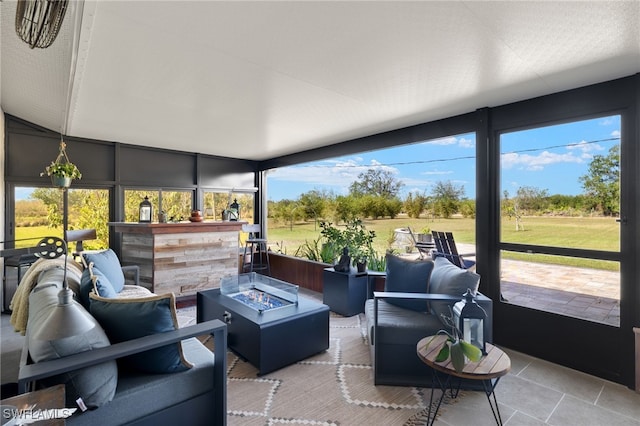 sunroom featuring plenty of natural light