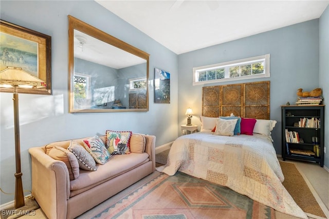 bedroom with ceiling fan