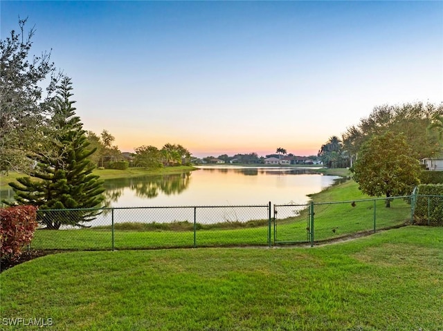 view of water feature