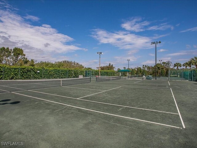 view of tennis court