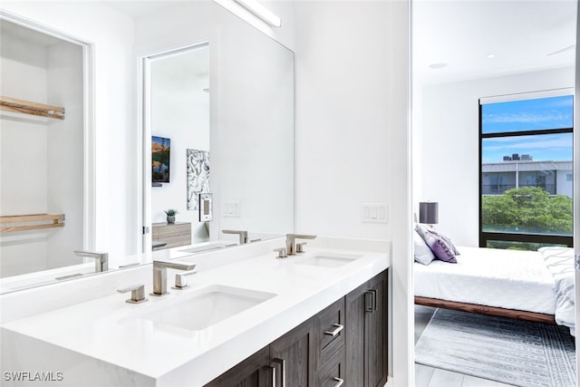 bathroom with vanity