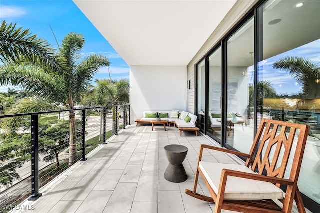 balcony with an outdoor living space