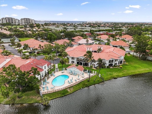 11921 Seabreeze Cove Ln Unit 202, Fort Myers, FL 33908 - aerial view of a nearby body of water and a pool area