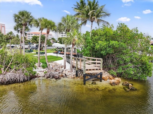 11921 Seabreeze Cove Ln Unit 202, Fort Myers, FL 33908 - dock area with a water view