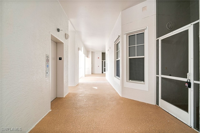 hallway with elevator