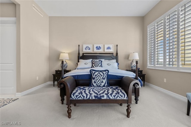 bedroom with carpet flooring