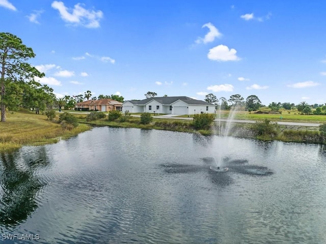 view of water feature