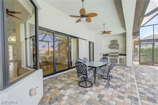 sunroom featuring a wealth of natural light