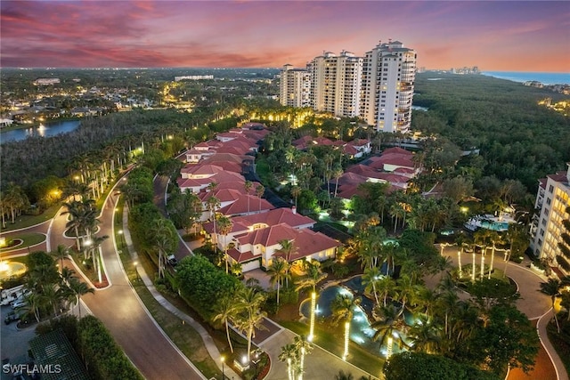 8723 La Palma Ln, Naples, FL 34108 - aerial view of property and surrounding area featuring a nearby body of water