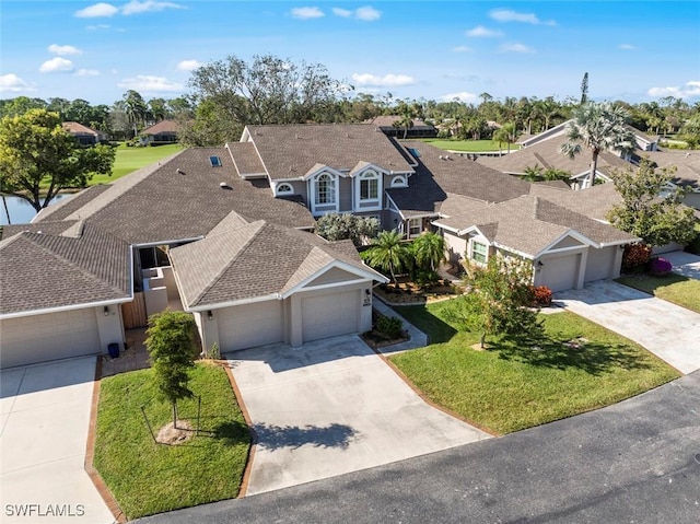 drone / aerial view featuring a residential view