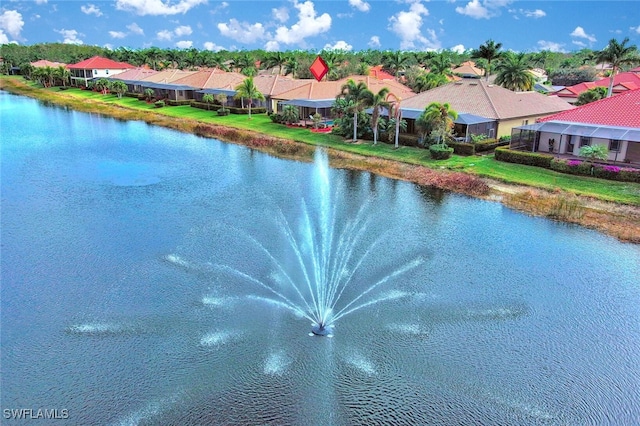 view of water feature