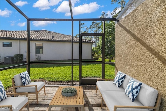 view of sunroom / solarium