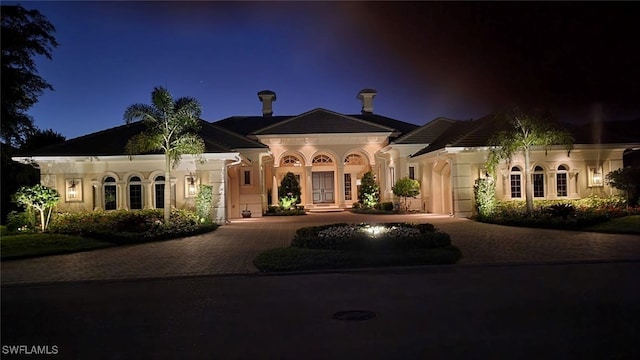 view of mediterranean / spanish house