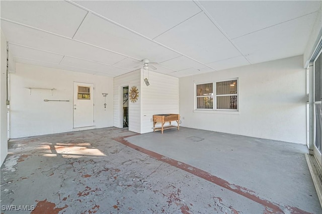 view of patio / terrace featuring ceiling fan