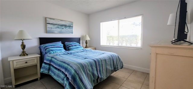 view of tiled bedroom