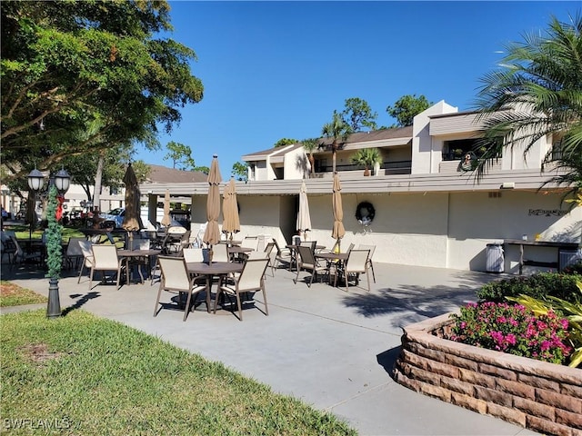 exterior space with a patio