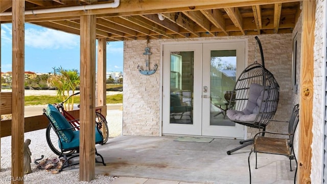 view of patio / terrace with french doors