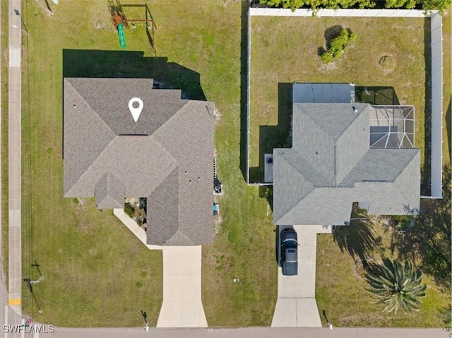 birds eye view of property