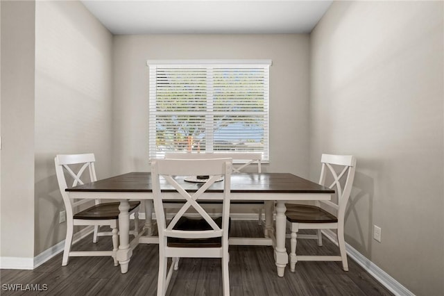 dining room featuring dark hardwood / wood-style floors