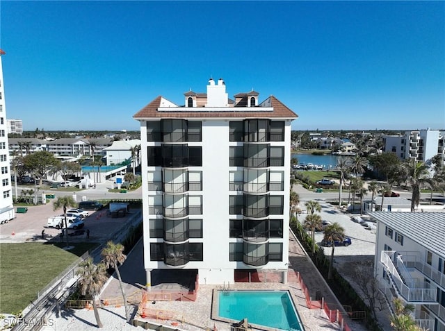 view of property featuring a water view