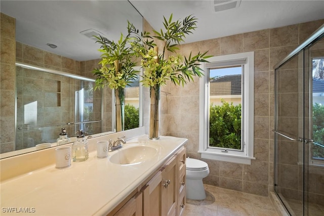 319 Pirates Bight, Naples, FL 34103 - full bath with tile walls and a shower stall