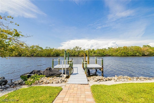 3968 Aloha Ln, Bonita Springs, FL 34134 - dock featuring a water view