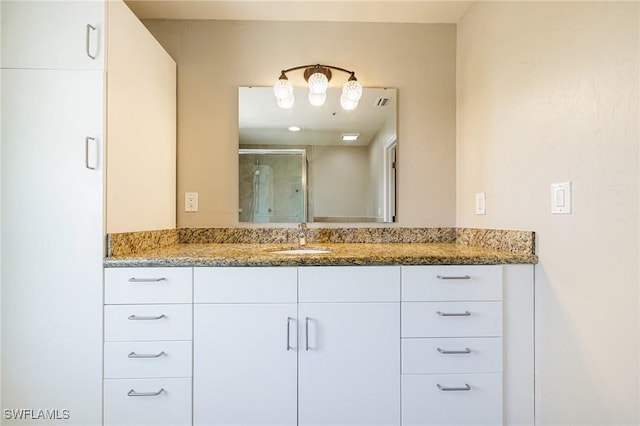 3968 Aloha Ln, Bonita Springs, FL 34134 - full bathroom featuring vanity and a stall shower