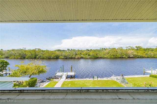 3968 Aloha Ln, Bonita Springs, FL 34134 - dock featuring a water view