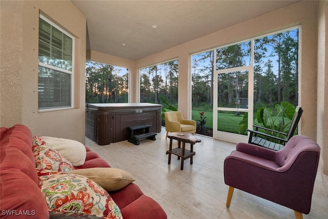 view of sunroom / solarium